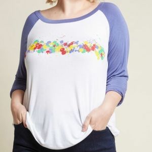 Fervour paint splatter baseball shirt